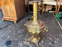 Antiker Samowar N. Woronzow Tula Messing, Nr 12
