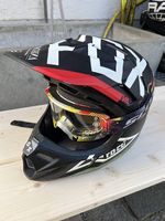 FOX V4 Camo CARBON MACHINA Helm Motocross Large