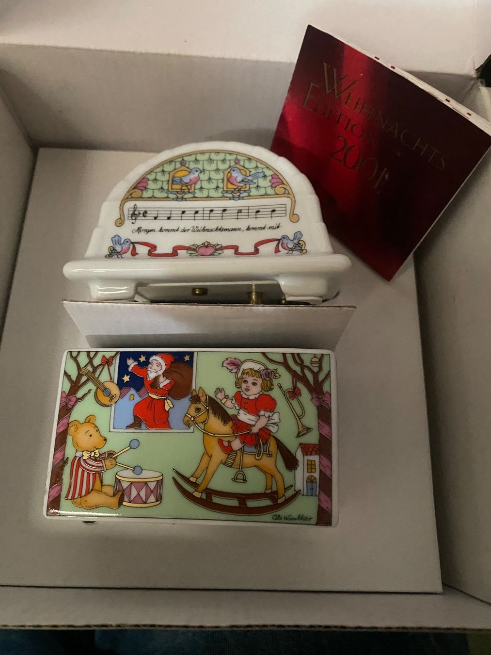 Hutschenreuther Carillon: Hutschenreuther Weihnachts Spieldose Edition 2001 – Nuovo (secondo la descrizione) da Wil SG venduto da nat_g5tn 1