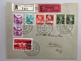 1937 Tag der Breifmaken Express Brief mit 173z