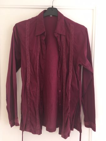 Bordeaux-rote Bluse von Etam, Gr. 40, neuwertig