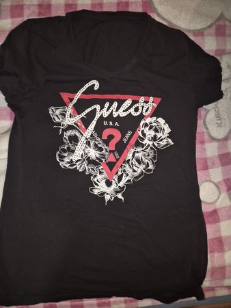 Guess Damenshirt Schwarz mit Blumenmuster, Top Zustand!