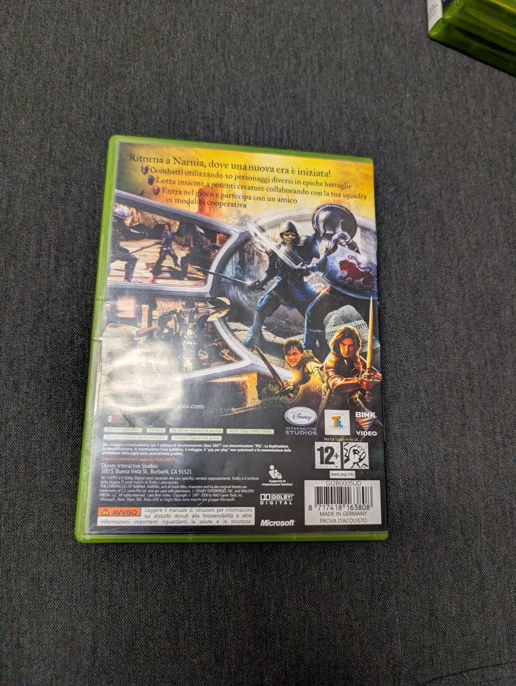 Giochi: Narnia il principe caspian Microsoft Xbox 360 – Usato da Giubiasco venduto da Ticinerd 1