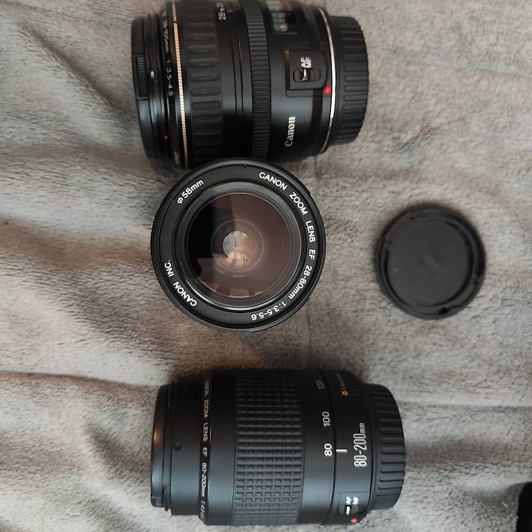 Fotocamera: Canon EOS 5 argentique avec 4 objectifs  – Usato da Genève venduto da mic_6tvp 3
