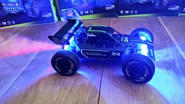 RC Auto Rennwagen Schwarz mit Sprühnebel-Effekt