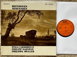 Beethoven Serenaden Carmirelli Naegele Muller LP 🛀 TOP