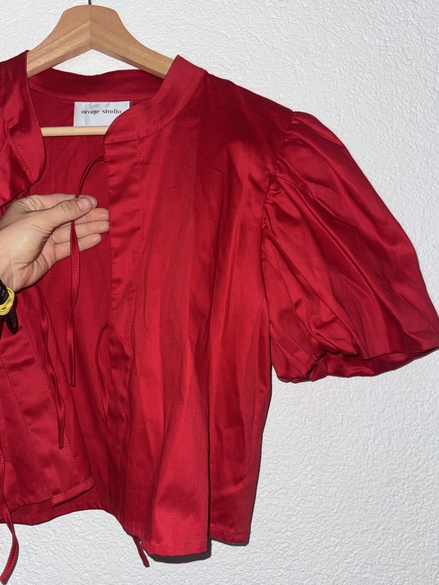 Camicette: Orage Studio Cropped Top, Red with Tie, size S, chic! – Nuovo e nell'imballaggio originale da Dietikon venduto da dom_pvq5 3