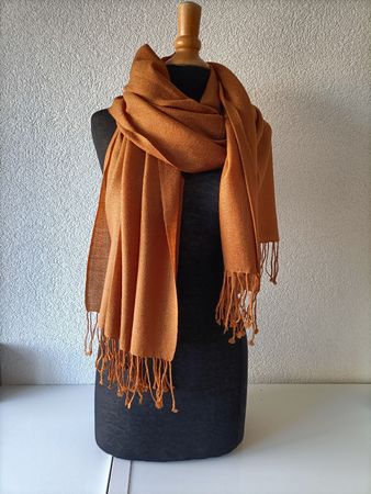 Écharpe d'automne chaude couleur caramel, neuf!🍂🍂🍂