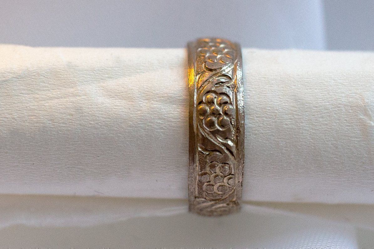 Anelli: Bague ethnique en argent -  fleurs Taille 60 – Usato da Carouge GE venduto da for_8yym