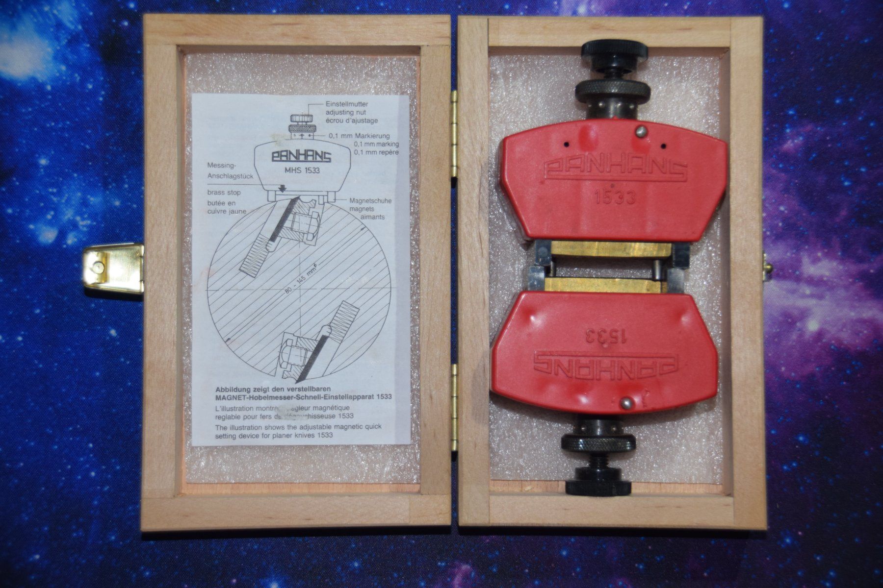 Misurare: Panhans 1533 Magnet-Hobelmesser-Schnell-Einstellapparat – Usato da Rüti ZH venduto da Mei996