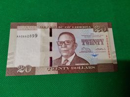 Banknote Libéria 2016 NEU
