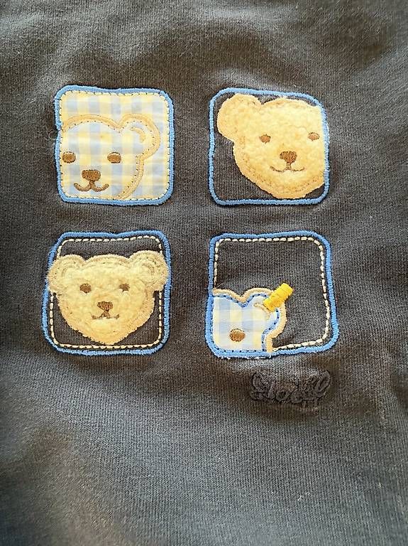 Steiff Maglioni & Felpe: Pullover Bärchen von Steiff Gr.80 dunkelblau – Usato da Winterthur venduto da jgroeble 4