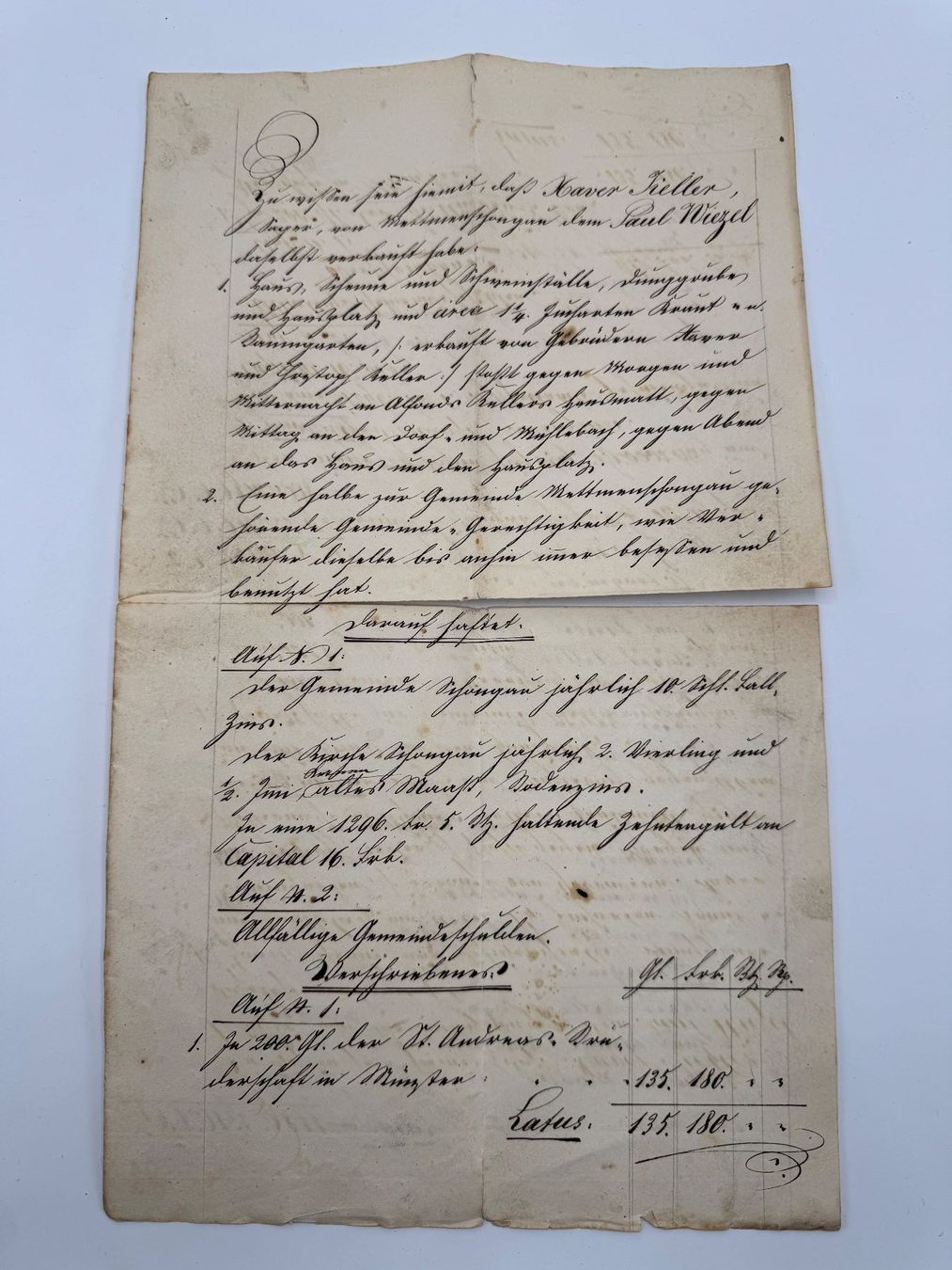 Documents: Alte Kaufbrief von 1841 – D'occasion à Sachseln par BONATI01 3