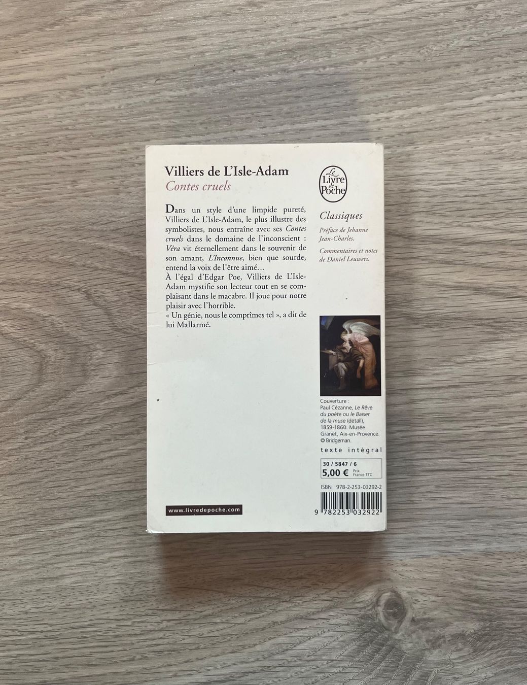 Extrait de Les Contes cruels de Adam Villiers de L'isle