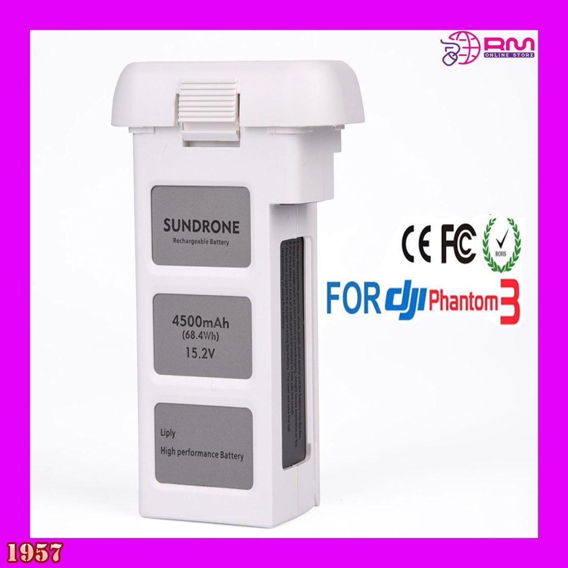 Batterie, Caricabatterie & Alimentatori: Phantom 3 Pro/3/ batterie Advanced 15,2 V 4500 mAh – Nuovo e nell'imballaggio originale da Unterägeri venduto da RmOnline