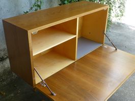 Korpus / Sekretaire zu Regalystem - Wandregal, Mid-Century