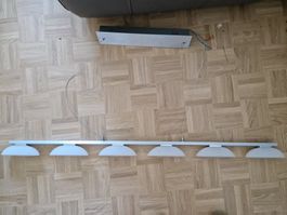 Pendelleuchte mit 6 Leuchtköpfen Metall