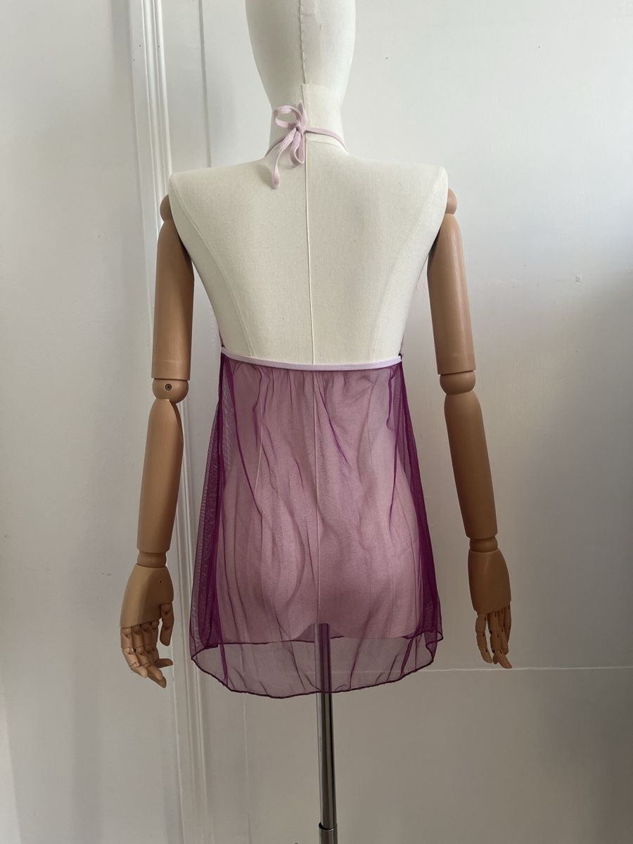 Top: Sheer Purple Lace Top - Size M – Usato da Zürich venduto da Melina.A 2