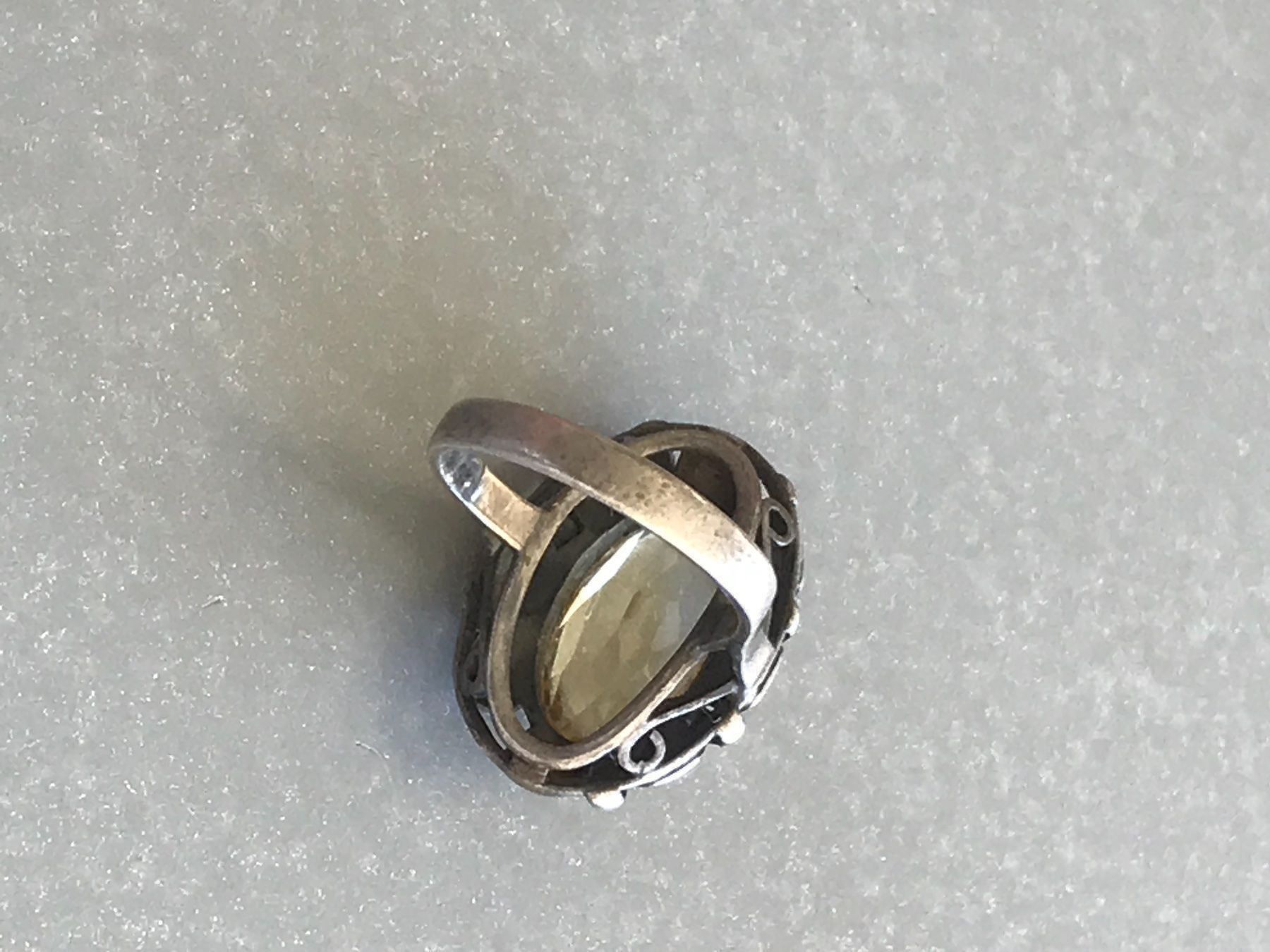 Ringe: XXL BIEDERMEIER CITRIN Silber Ring Rg53 – Gebraucht aus Basel von gretchen03 5