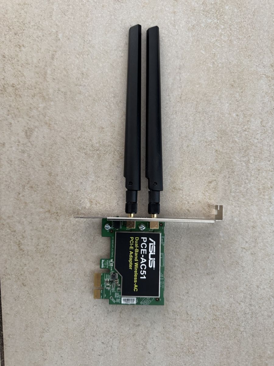 Laufwerke & Adapter: ASUS PCE-AC51 Dual-Band Wireless-AC PCI-E Adapter – Gebraucht aus Luzern von luzair