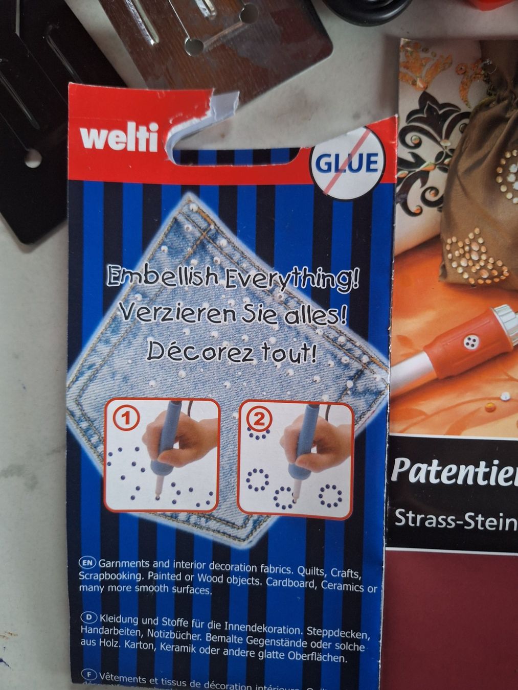Kit bricolage: BASTELN - STRASS VAKUUM APPLIKATOR – Nuovo (secondo la descrizione) da Huttwil venduto da Kunterbuntli 6