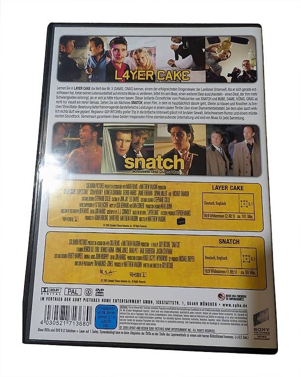 Alle DVDs: DVD Layer Cake + Snatch Doppelpack · – Gebraucht aus Zug von randensalatistgesund 1