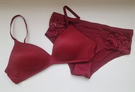 Dessous Set mit Spitze Gr. M A-Cup 80