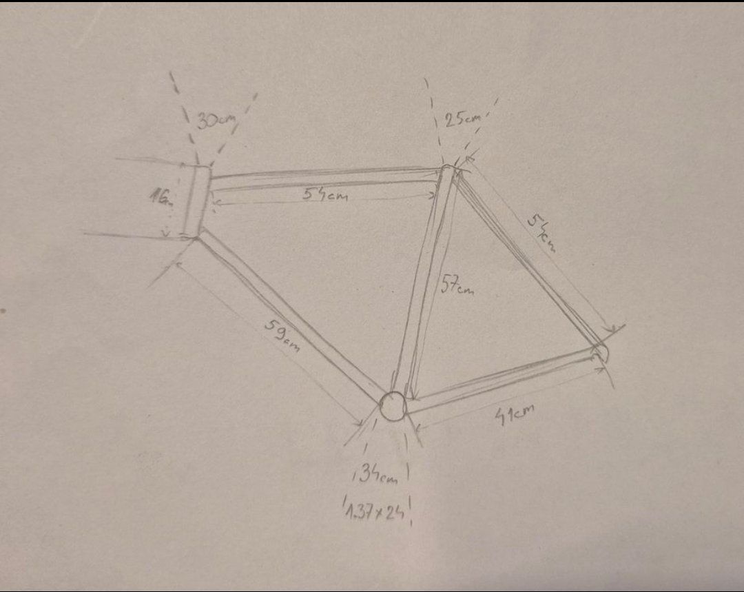 Ersatzteile: Fahrrad Rahmen /cadre de vélo de course – Gebraucht aus Châtelaine von ArnHacker 3