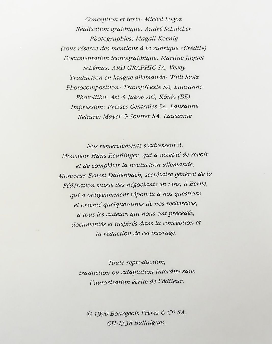 Libri: NOTRE UNIVERS - © 1990 "Le Vin" – Usato da Onex venduto da gonsla 3