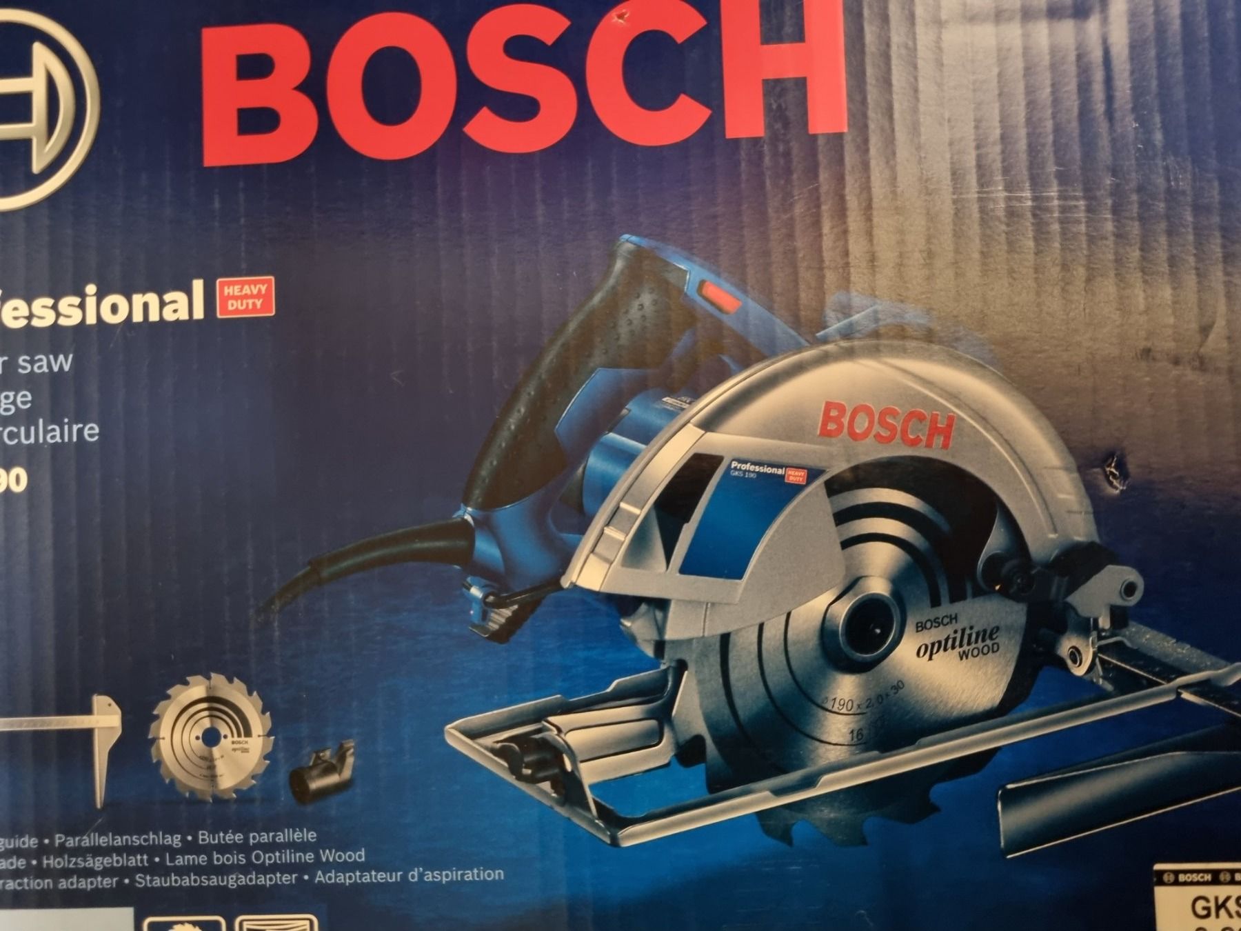 Bosch Sägen: Scie circulaire bosch GKS 190 – Neu und originalverpackt aus Prez-vers-Noréaz von