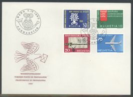 1960, FDC, Werbe- und Gedenkmarken (Nr. 351–354) (1)