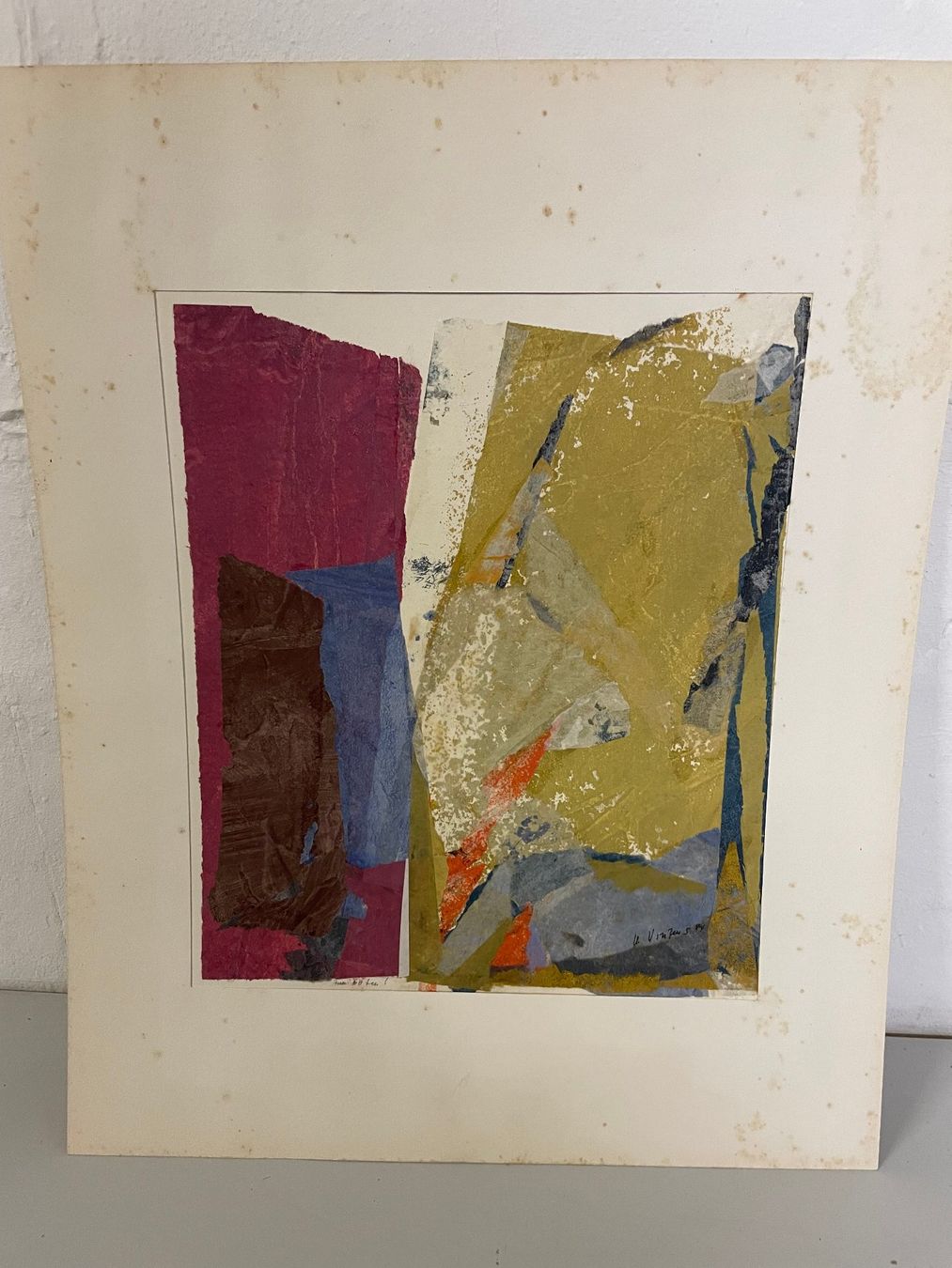 Dipinti: composition abstraite de Ursina Vinzens – Usato da La Croix (Lutry) venduto da netrajet
