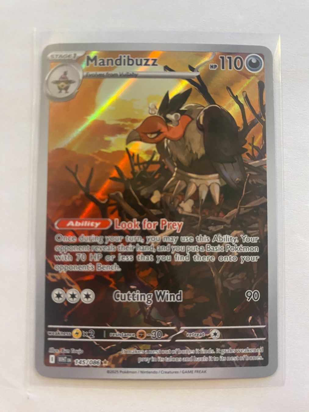 Pokémon Carte collezionabili: Pokemon Mandibuzz 145/086 White Flare EN – Nuovo (secondo la descrizione) da Weingarten-Kalthäusern venduto da McGmavlo