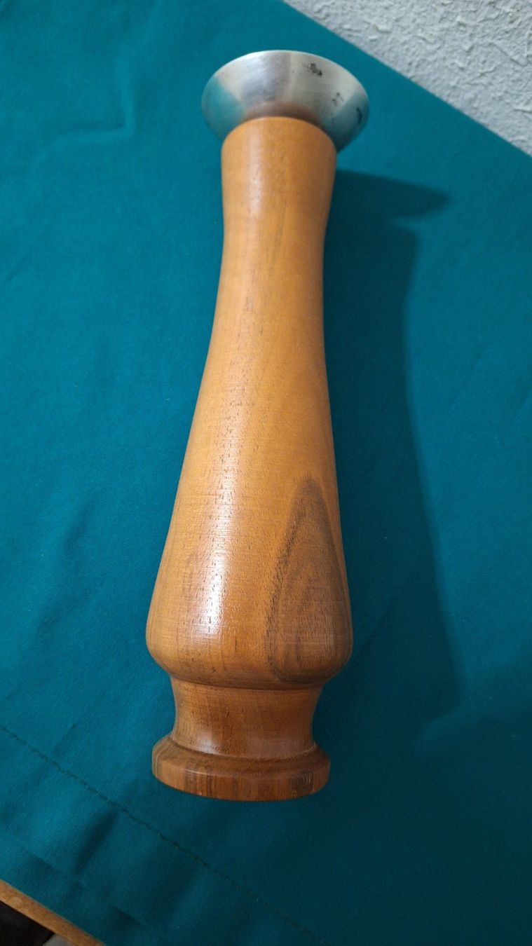 Kerzenständer: Vintage Kerzenständer , Holz ,Metall versilbert – Gebraucht aus Arlesheim von shopradl 5