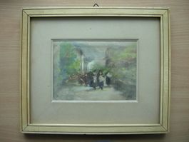 Emilio Borsa (Milano 1857)-Aquarell