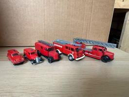 Lot 3 modèles 1/87 pompier