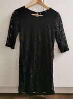Elegantes Spitzenkleid schwarz Gr. S