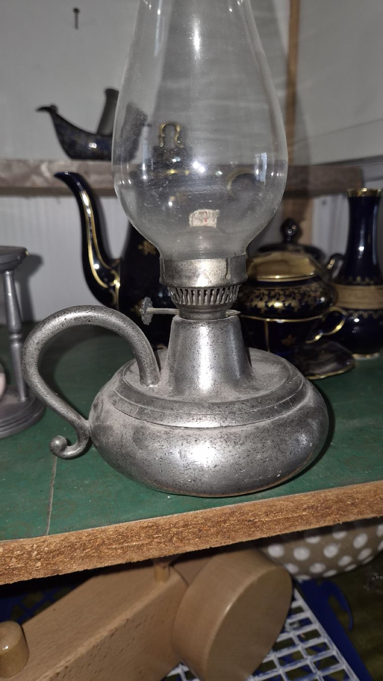 Lampade: Öllampe Glas antik  – Usato da Kölliken venduto da Upcycling-by-Mc-TAM 3
