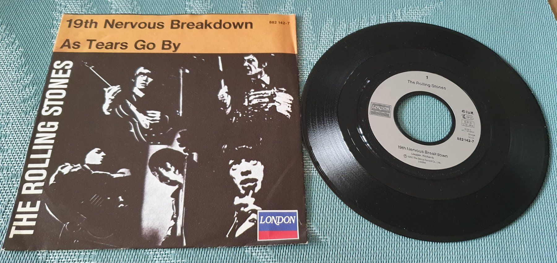Schallplatten: THE ROLLING STONES, 19th Nervous breakdown, Single, TOP! – Gebraucht aus Kreuzlingen von Cdschlumpf