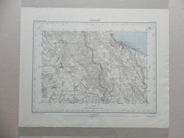 Ungefaltet Landkarte Karte  Horgen ZH 1940 Hausen Kappel ua.