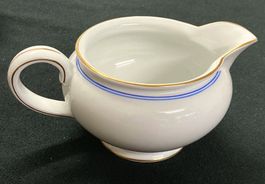 Krug Hafen Porzellan weiss mit Dekor Gold Langenthal 1936