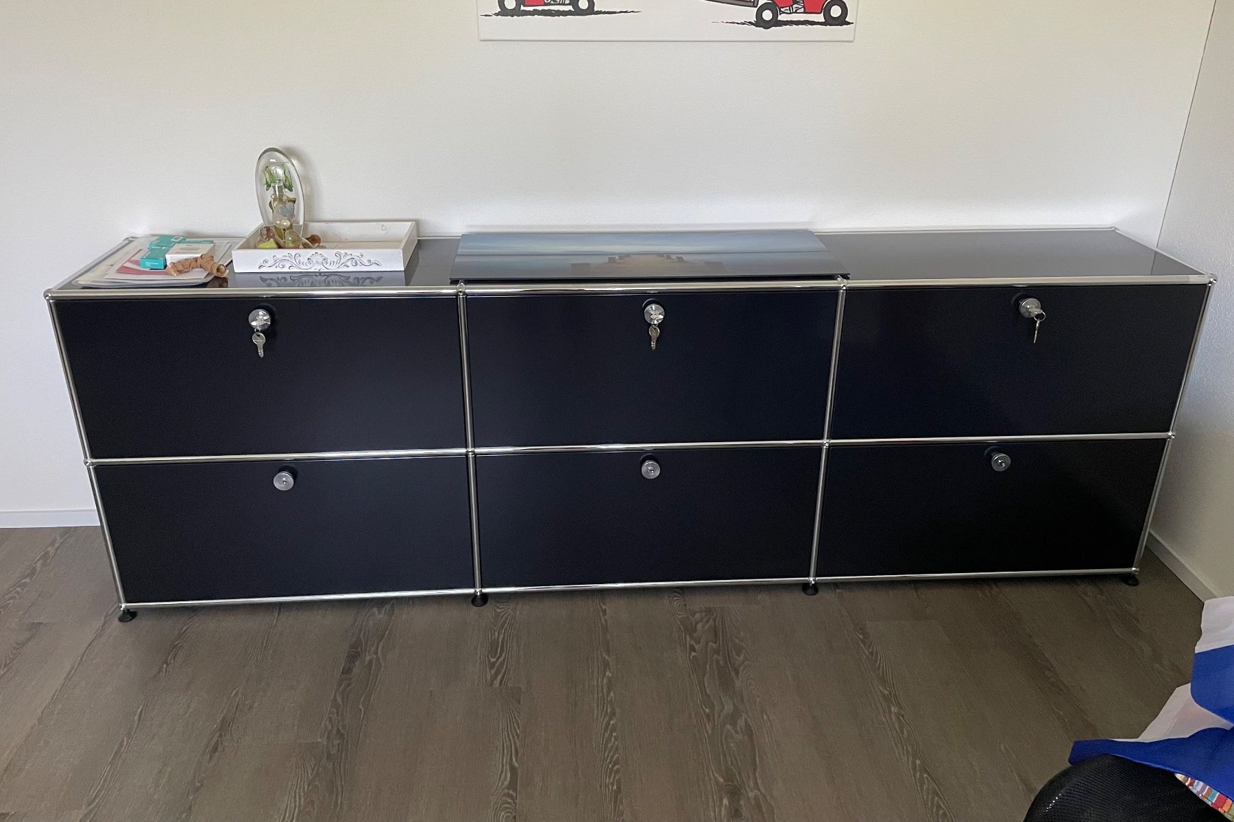 USM Cassettiere: USM Haller Sideboard schwarz – Usato da Uster venduto da klale03