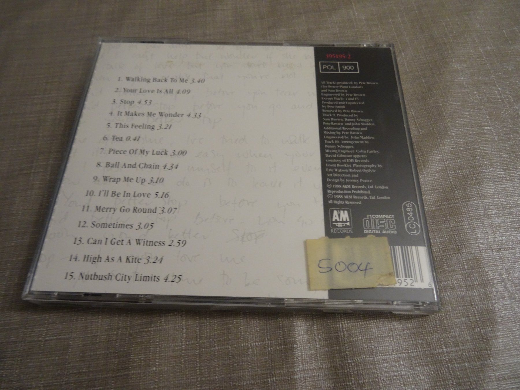 CD: Sam Brown - Stop! CD Album – Usato da Olten venduto da Disc-Ausverkauf 2