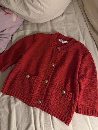 Zara Kinder Cardigan Gr. S Rot wie neu, nur 1x getragen! 58