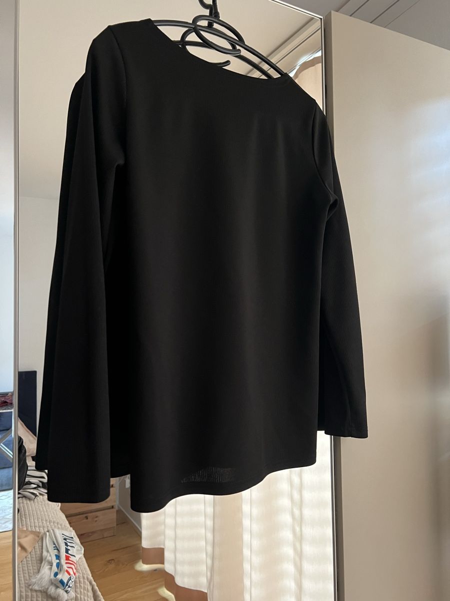 Camicette: Schwarze Bluse mit langen Ärmeln, Grösse S/XS – Usato da Zürich venduto da dan_8cvc 1