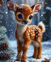 Malen nach Zahlen: Bambi 40x50cm