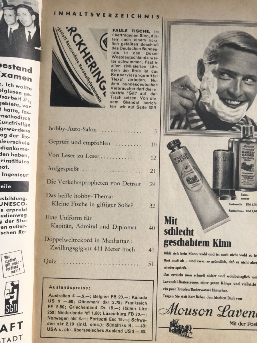 Riviste & Magazine: HOBBY 1964 – Usato da HÄGENDORF venduto da kusi113 1