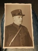 Echt Photo Karte / Portrait Stadt Polizei Basel von 1932