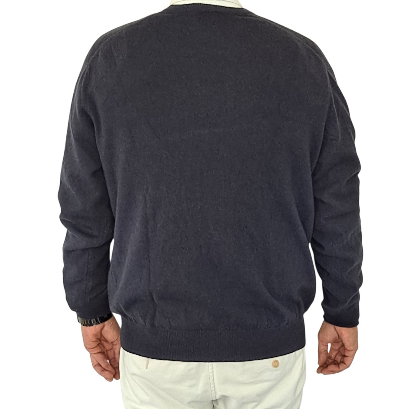 Maglioni & Felpe: 100% Kaschmir Herren Pullover Gr. 52, L dunkelblau  – Usato da Liestal venduto da Mas-Y-Mas 1