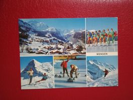 Wengen Bern mehrbildrig 1982 mit Sport Motive Ski Curling et